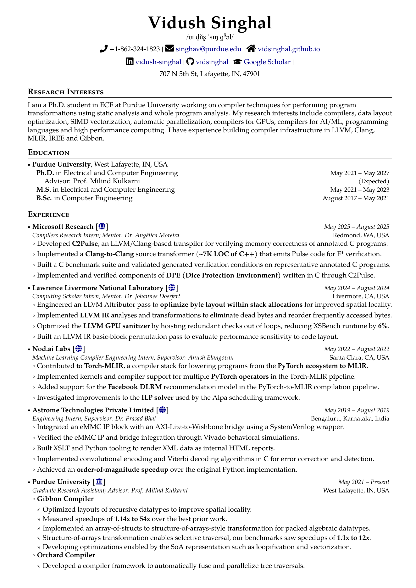 CV page 1