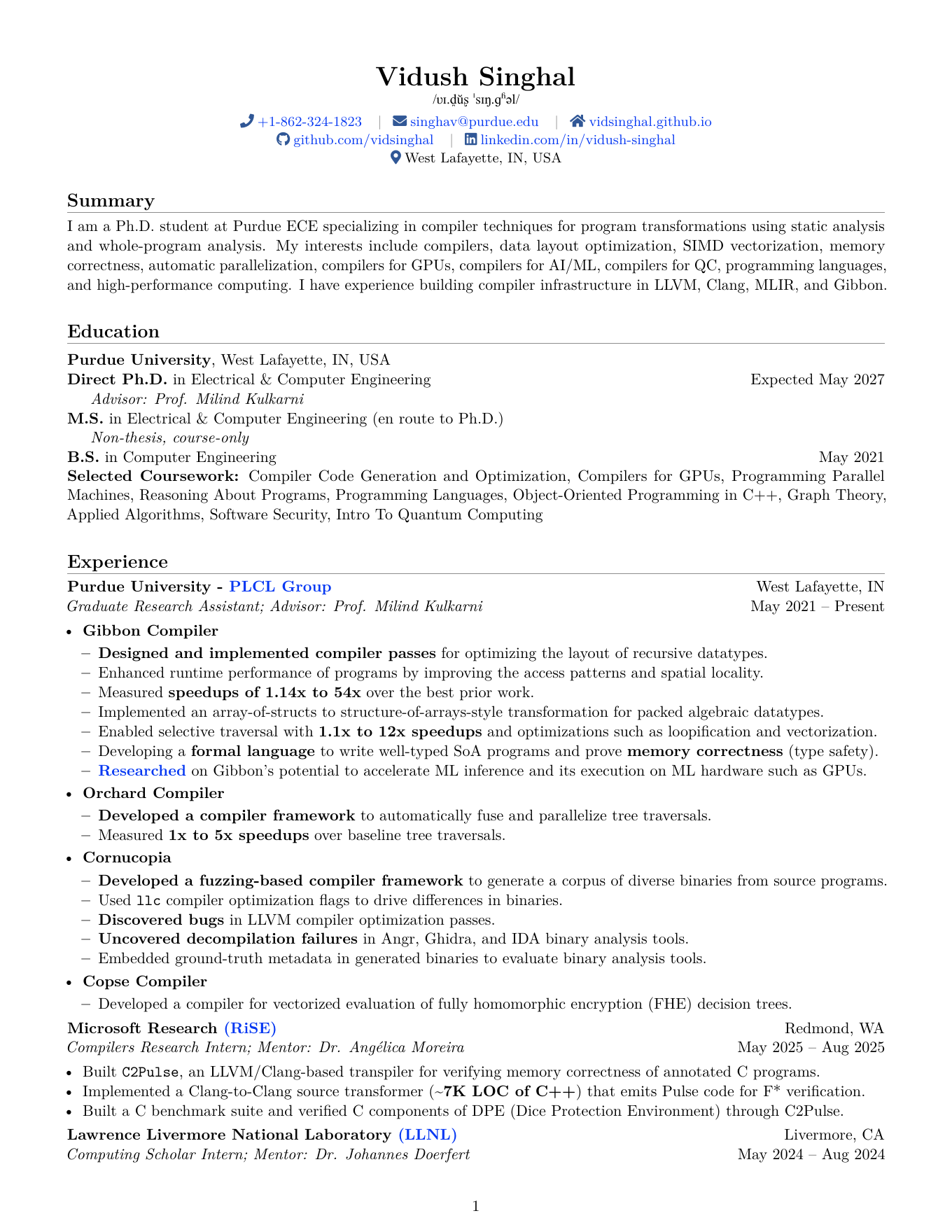 Resume page 1